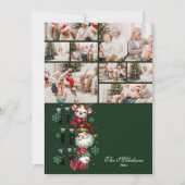 8 Photo Retro Santa & Friends Christmas シーズンカード (正面)