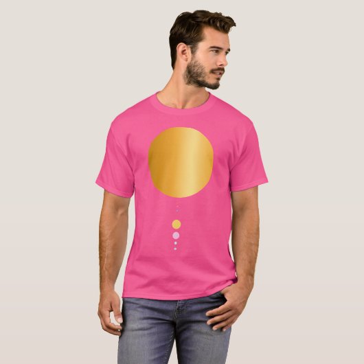 8 Planets Solar System Astronomy Tシャツ (正面フル)