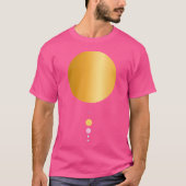 8 Planets Solar System Astronomy Tシャツ (正面)