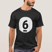 8 Pool Ball 6 Billiards Costume Halloween Group Ma Tシャツ (正面)