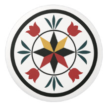 8-Ptスターチューリップペンシルバニアオランダ16進サインノブ