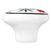 8-Ptスターチューリップペンシルバニアオランダ16進サインノブ セラミックノブ (側面)