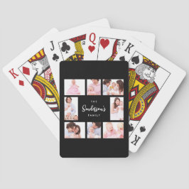 8 Sections Family Photo in Black Frame トランプ