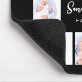 8 Sections Family Photo in Black Frame マウスパッド (コーナー)