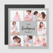 8 Sections Family Photo in Gray Frame (正面/裏面)