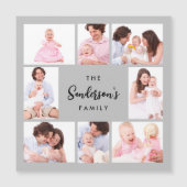 8 Sections Family Photo in Gray Frame (正面)