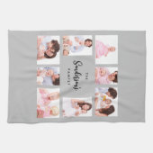 8 Sections Family Photo in Gray Frame キッチンタオル (横)