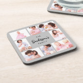 8 Sections Family Photo in Gray Frame コースター (左側)