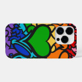8-Sripe Rainbow Pride Squiggle iPhoneケース (裏面横)