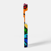 8-Sripe Rainbow Pride Squiggle iPhoneケース (左側面)