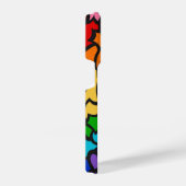 8-Sripe Rainbow Pride Squiggle iPhoneケース (右側面)