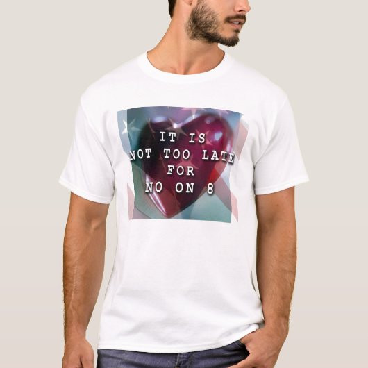 8 Tシャツのいいえ Tシャツ (正面)