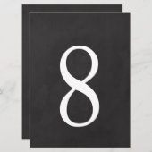 8 Table Number 6.5 x 8.75 招待状 (正面/裏面)