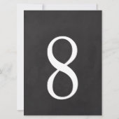 8 Table Number 6.5 x 8.75 招待状 (裏面)