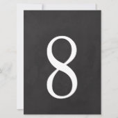 8 Table Number 6.5 x 8.75 招待状 (正面)