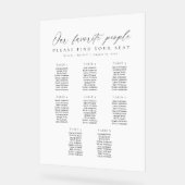 8 Tables Favorite People Acrylic Seating Chart アクリルサイン (傾斜)