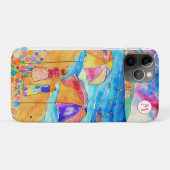 *~* 8 Watercolor Sea Beach Umbrella Sand Case-Mate iPhoneケース (裏面(横))