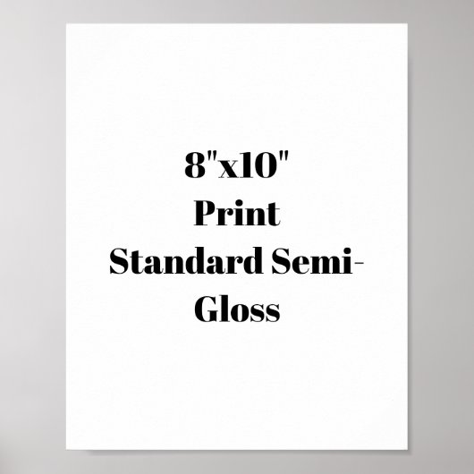 8"x10"のオリジナルグッズ ポスター (正面)