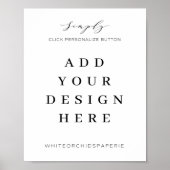 8"x10" オーダーメイド サイン印刷 ポスター (正面)