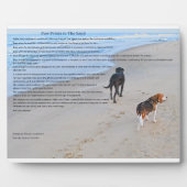 8"x10" 卓上プレート（スタンド付） フォトプラーク (正面)