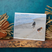 8"x10" 卓上プレート（スタンド付） フォトプラーク (側面)