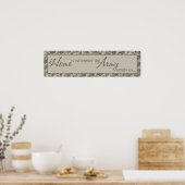 8"x30"ホームは陸軍が我々のウォールアートデコラを送る場所 ポスター (キッチン)