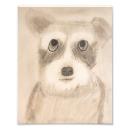 8" x 10インチシェードシュナウザープリント フォトプリント           