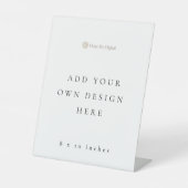 8 x 10インチ立面図記号 台座サイン (正面)