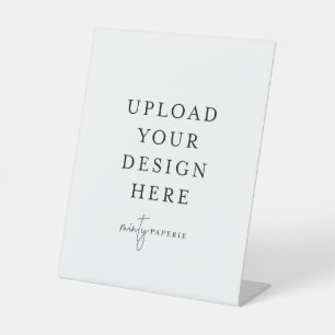 8" x 10"プラスチック台座スタンドの看板 台座サイン