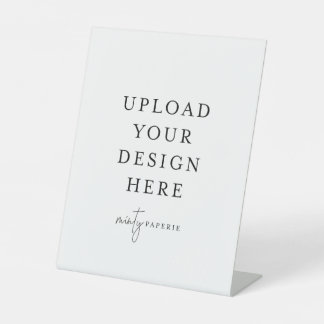 8" x 10"プラスチック台座スタンドの看板 台座サイン