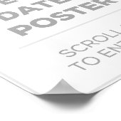 8" x 10"特別日付ポスター ポスター (角)