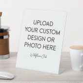 8" x 10" Plastic Pedestal Stand Sign 台座サイン (インサイチュ)