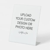 8" x 10" Plastic Pedestal Stand Sign 台座サイン (正面)