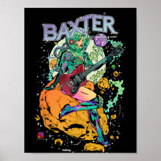 8"x 12" Baxter Cosmonautポスター ポスター