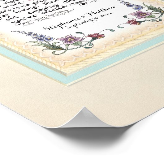 8 x 20アクアブルーに長持ちするラブクリームを作る ポスター (角)