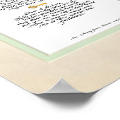 8 x 20健康な子供を構築するパーチメントアクアブルー ポスター (角)