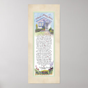 8 x 20 Happy Home, Parchment Mintを構築する ポスター