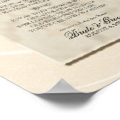 8 x 24永続的なラブクリームダマスクバラを構築する ポスター (角)