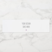 8" x 2.125インチウォーターボトルラベル印刷 ペットボトルラベル (シングルラベル)