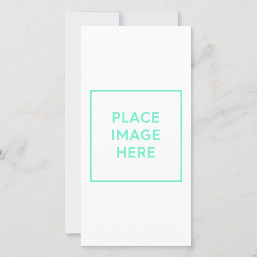 8" x 4"フラットグリーティングカード カード (正面)