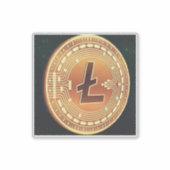 8" x 8"の大きなカスタムビニールシール シール (正面)