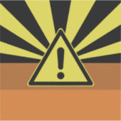 8" x 8"の大きなカスタムビニールシール シール (正面)