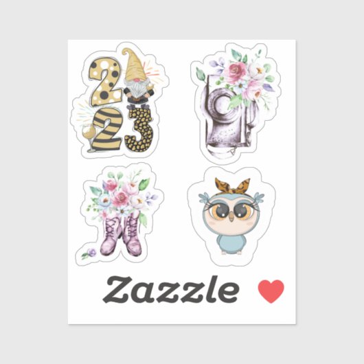 8" x 8"の大きなカスタムビニールシール シール (シート)