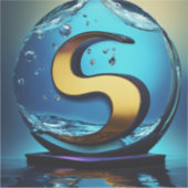 8" x 8"の大きなカスタムビニールシール シール (正面)