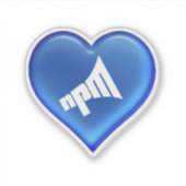 8" x 8"の大きなカスタムビニールシール シール (正面)