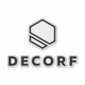 8" x 8"の大きなカスタムビニールシール シール (正面)