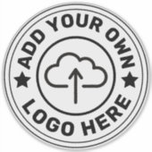 8" x 8"の大きなカスタムロゴカスタム付きビニール シール (正面)