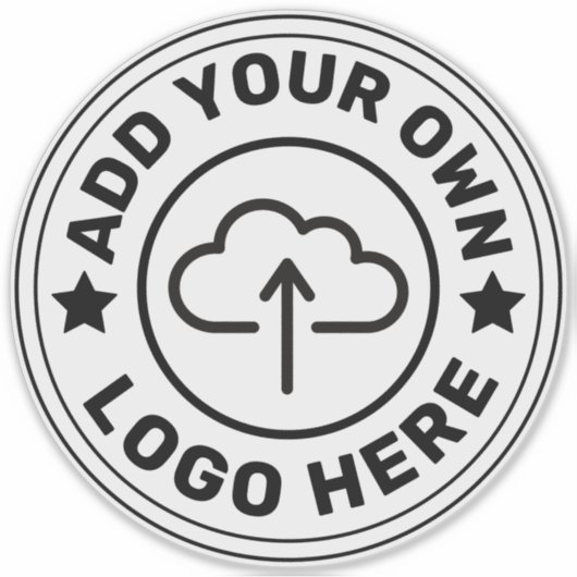 8" x 8"の大きなカスタムロゴカスタム付きビニール シール (正面)