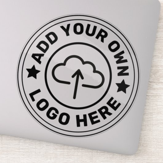 8" x 8"の大きなカスタムロゴカスタム付きビニール シール (詳細)