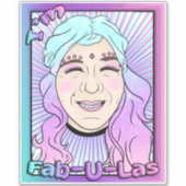 8" x 8"カットカスタムビニールのシール シール (正面)